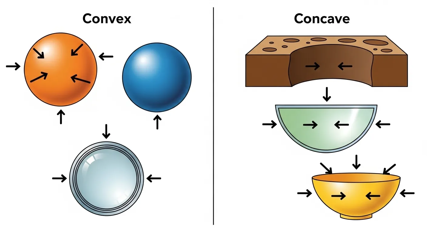 difference between convex and concave
