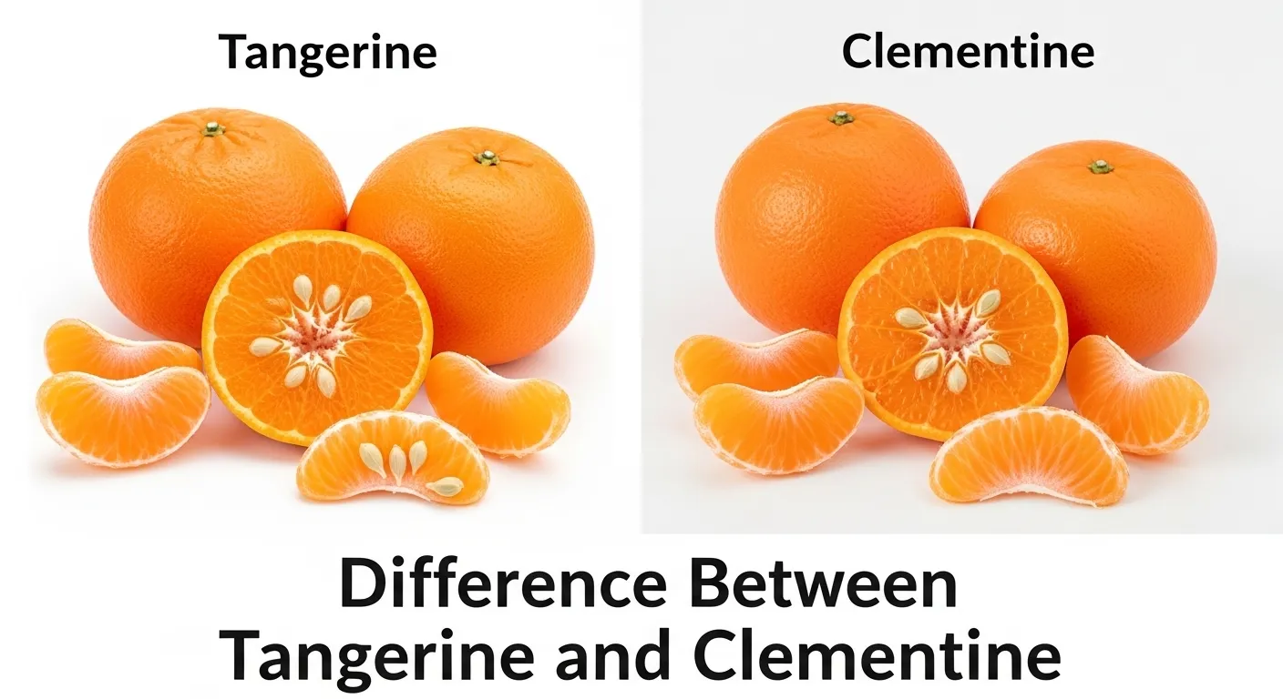 difference between tangerine and clementine