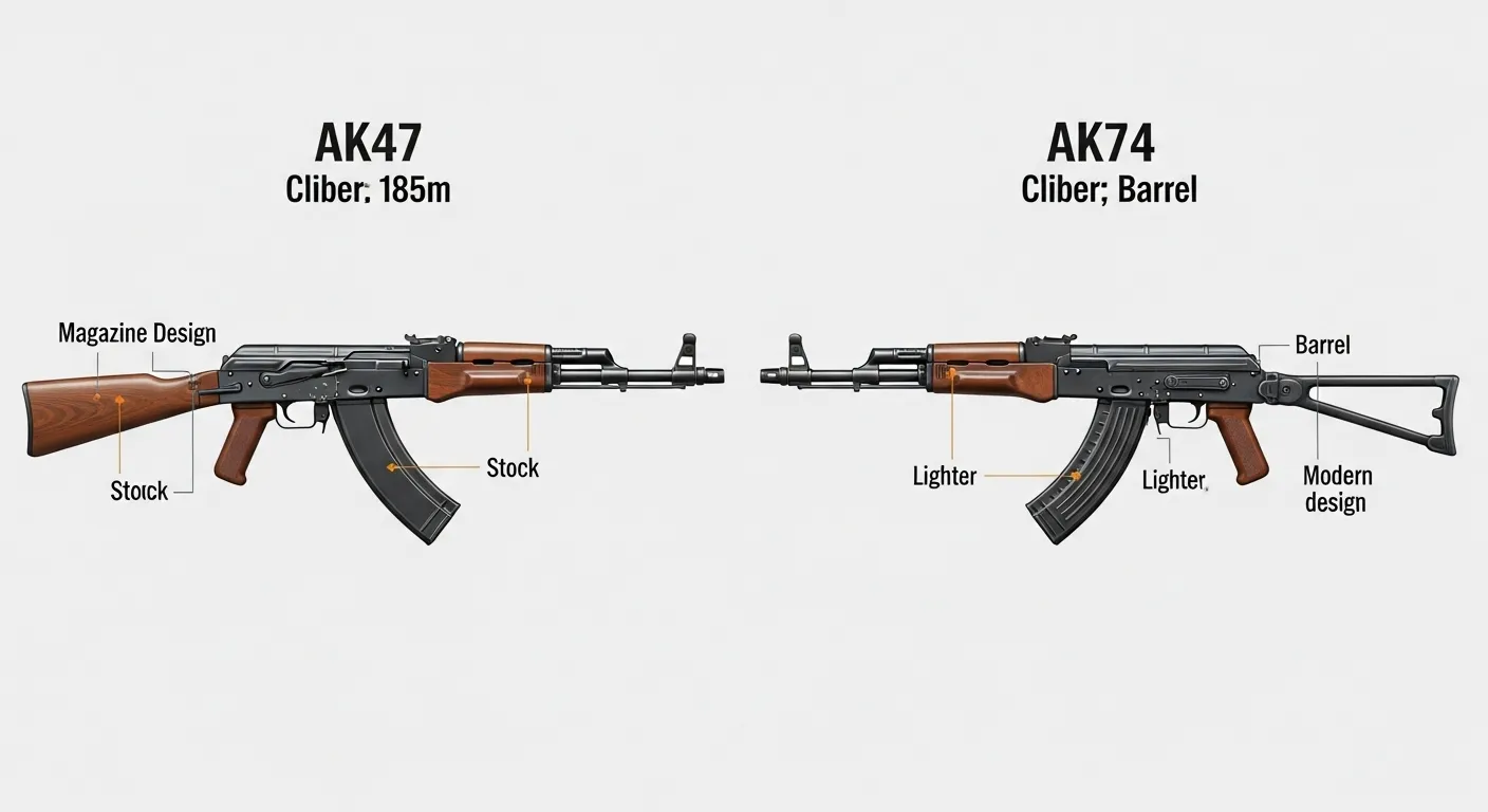 Difference Between AK47 and AK74