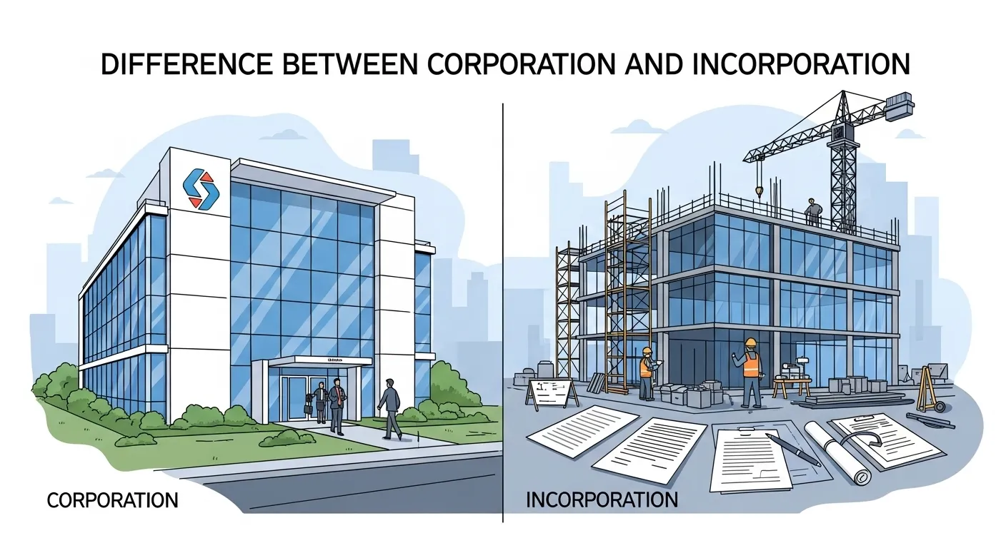 Difference Between Corporation and Incorporation