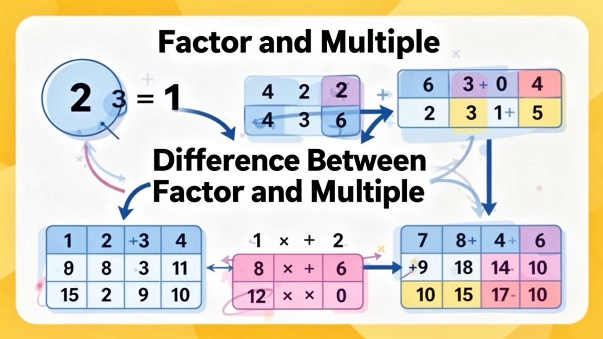 Difference Between Factor and Multiple