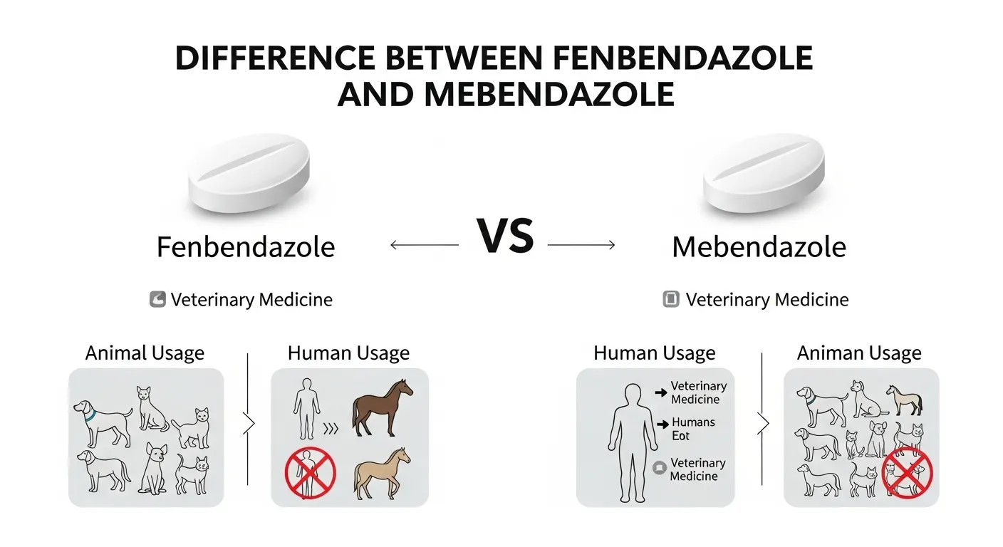 Difference Between Fenbendazole And Mebendazole