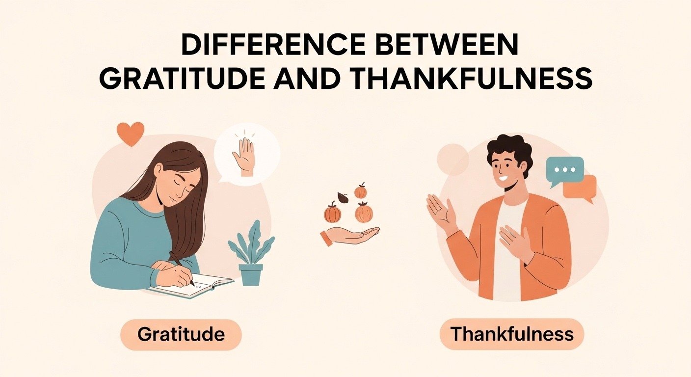 Difference Between Gratitude and Thankfulness