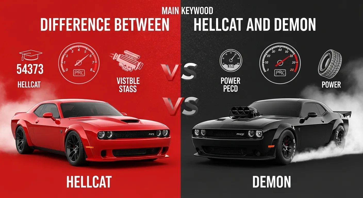 Difference Between Hellcat and Demon