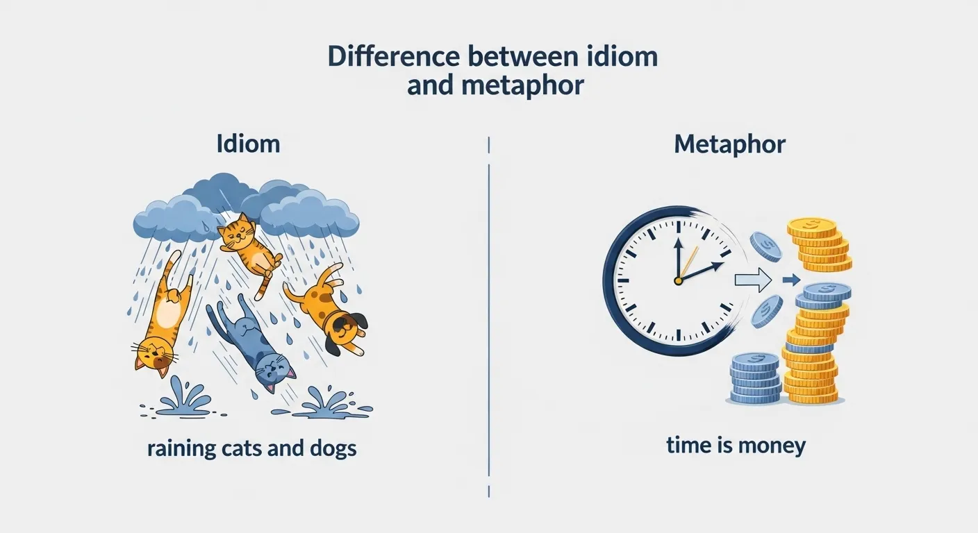 Difference Between Idiom and Metaphor