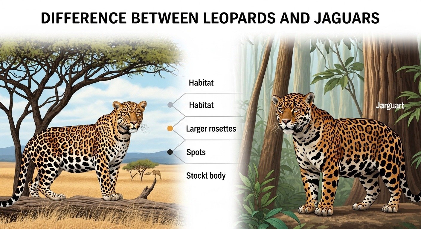Difference Between Leopards and Jaguars