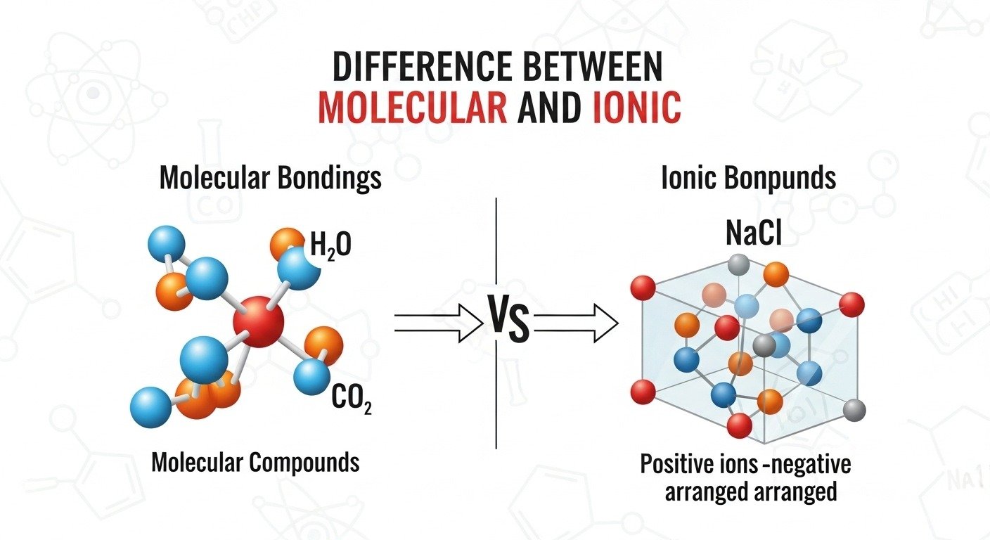 Difference Between Molecular and Ionic