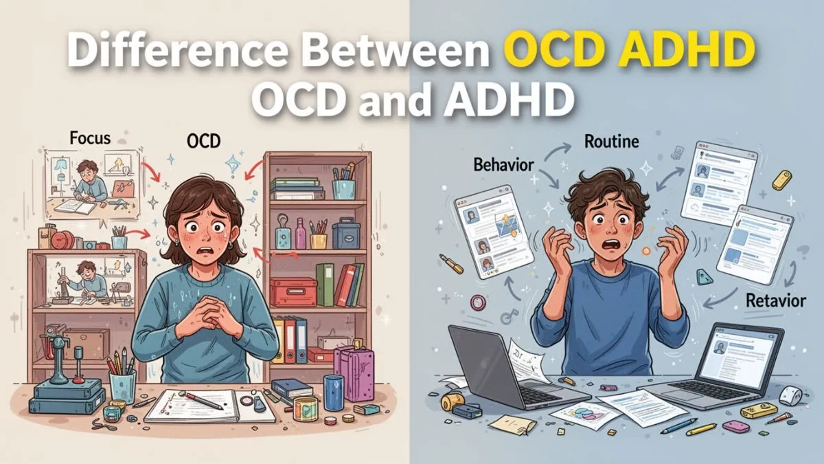 Difference Between OCD and ADHD