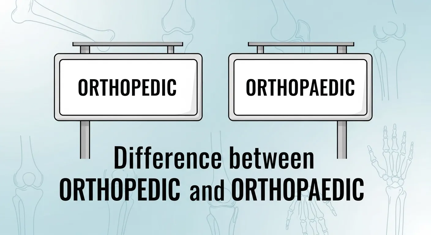 Orthopedic vs Orthopaedic