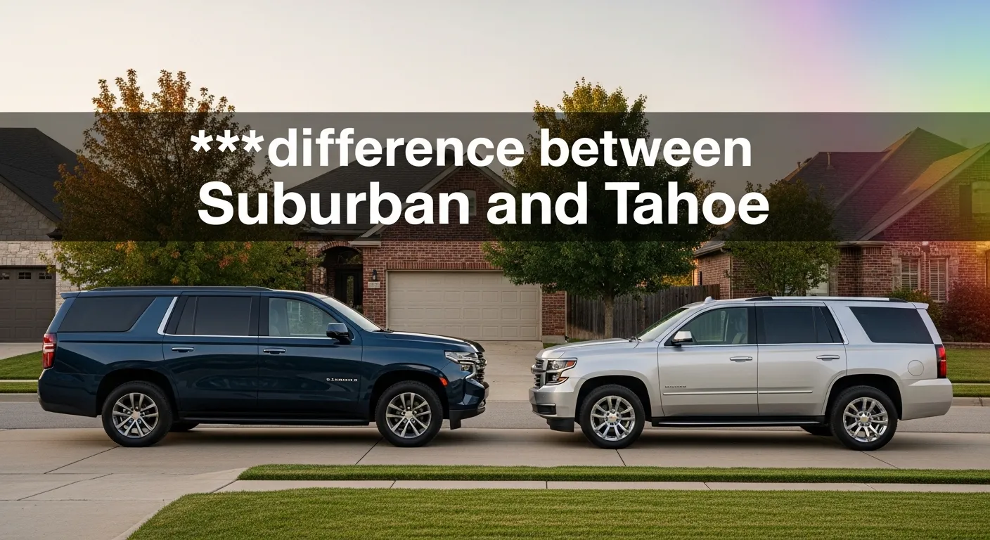 Difference Between Suburban and Tahoe