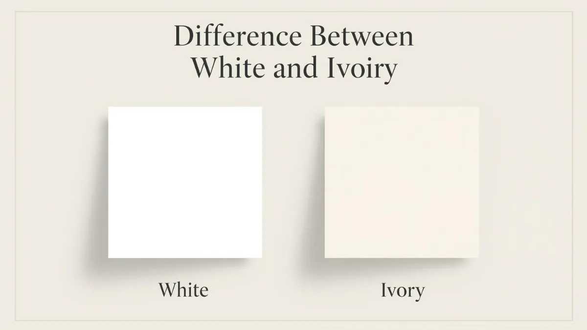 Difference Between White and Ivory