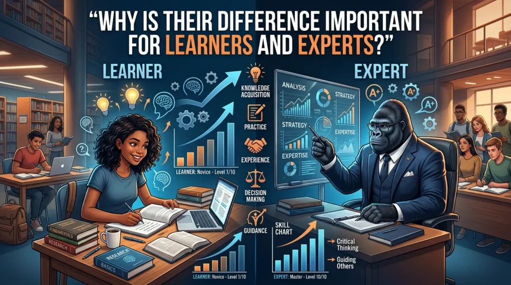 Why Is Their Difference Important for Learners and Experts?